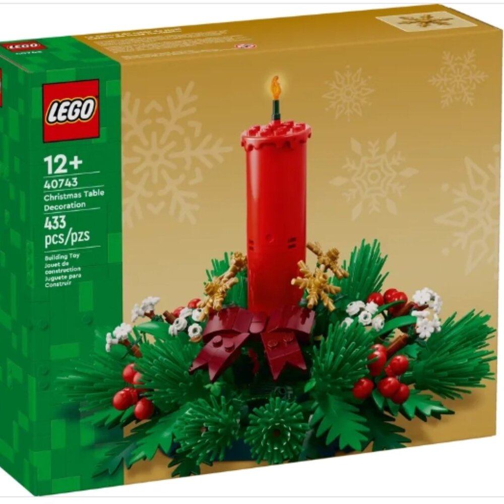 LEGO Christmas Table Decoration Candle Wreath Centerpiece 40743 BNIB
